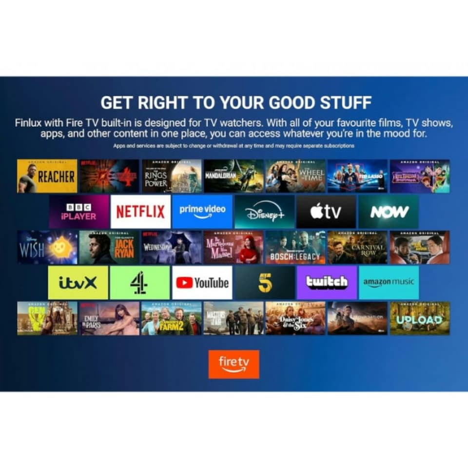 image 1 of Finlux 24" Inch HD Ready HDR Smart Fire TV 720p With Freeview Play - 24MH24F