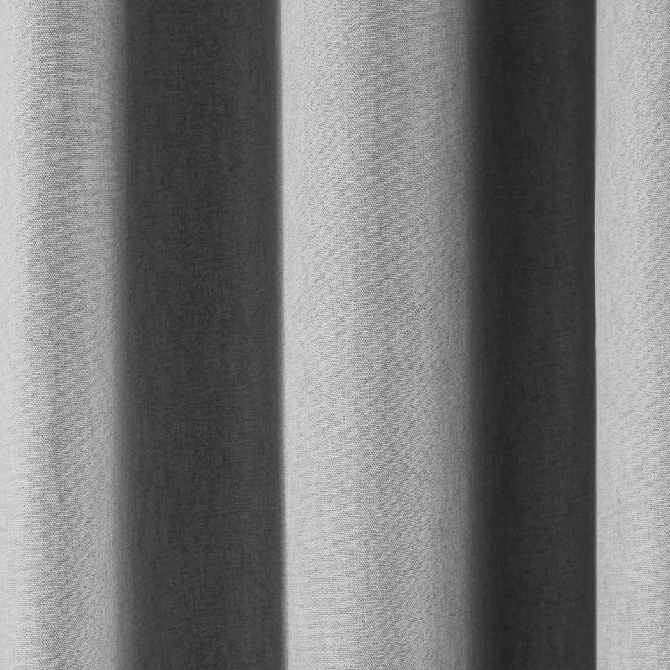 image 1 of Fusion Cannes Eyelet Curtains Silver