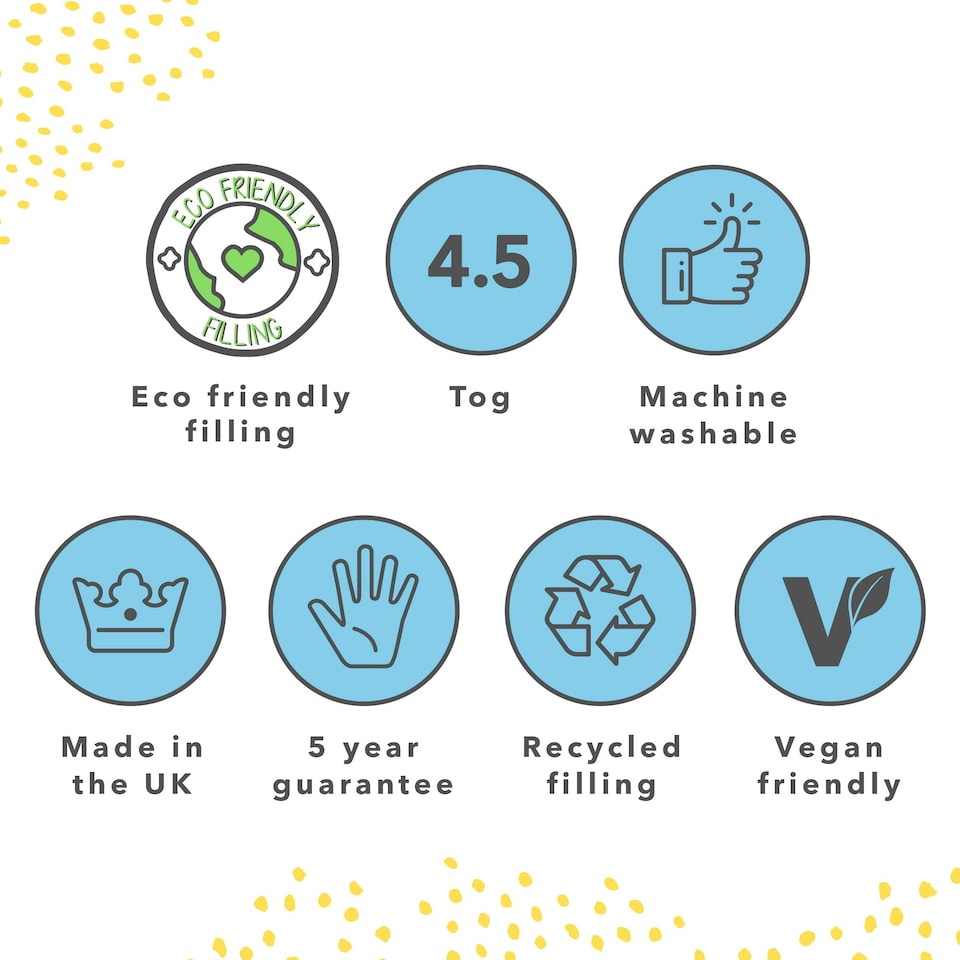 image 1 of Snug Chill Out 4.5 Tog Duvet | White | King