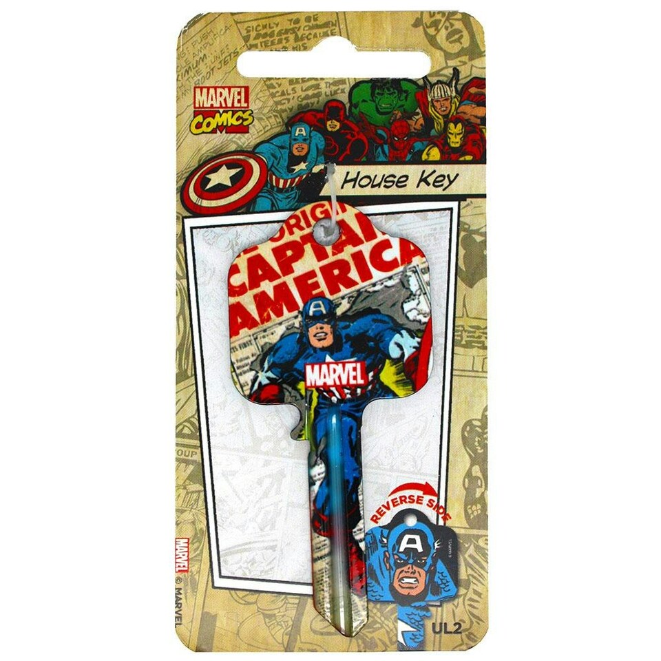 image 1 of Marvel Comics Captain America Door Key - Multicoloured - One Size