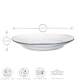 image 3 of Duralex Lys Glass Soup Plates Dishes - Tempered, Heat Resistant - 230mm - Pack of 6 | Clear | Clear
