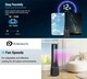 image 6 of PureMate 42-Inch Bladeless Tower Fan with Air Purifier - Black