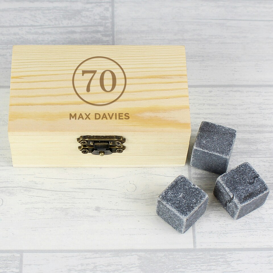 image 1 of Personalised Birthday Cooling Stones