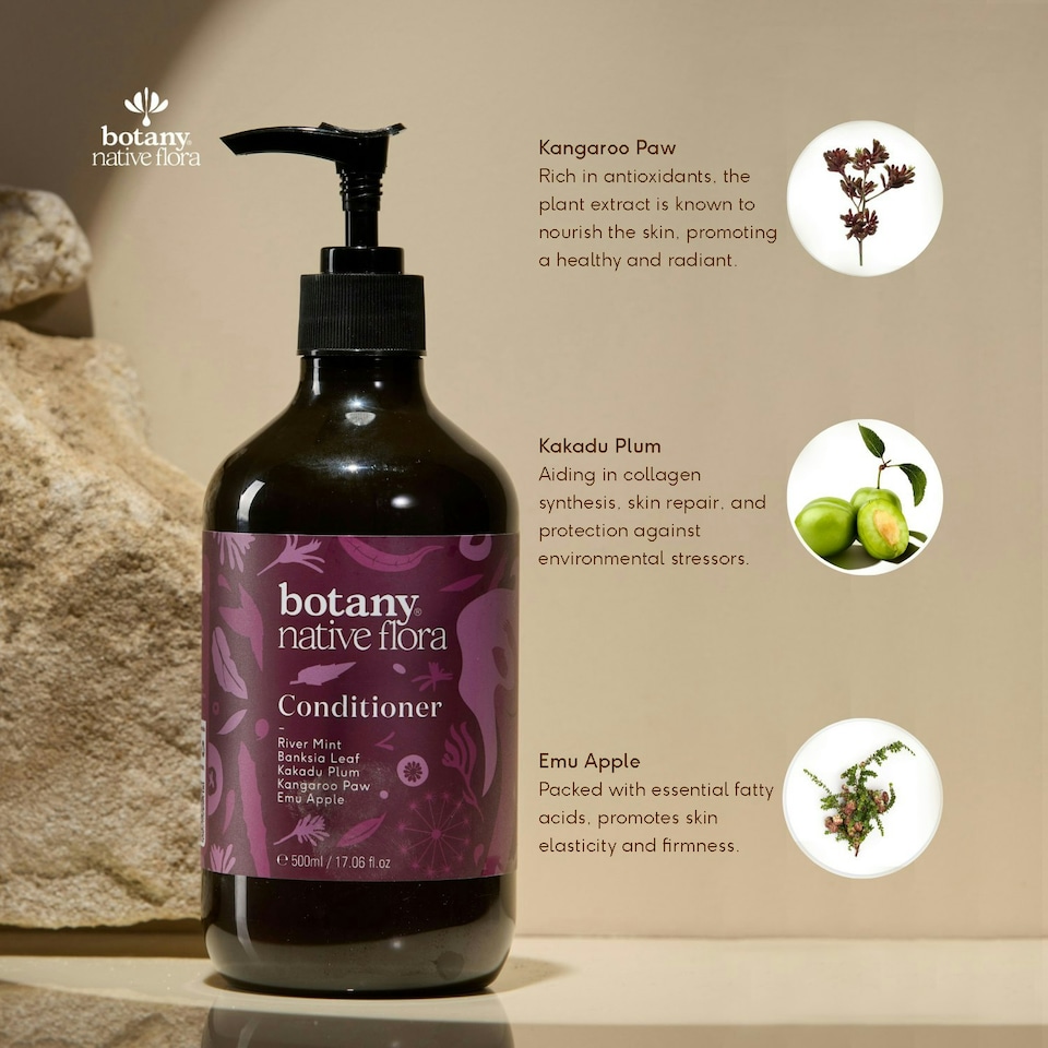 image 1 of Botany Native Flora Conditioner, 500ml, Hydrates & Revitalizes