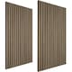 image 1 of Acoustic Wall Panels with Wood Veneer Slats, Thick Felt and Easy to Install | Brown | Dark oak | 120 x 60 x 120 cm | 2