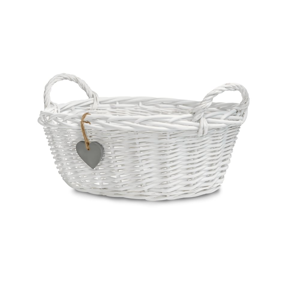 image 1 of Wickerfield Rectangular Wicker Gift Hamper Basket with Handles