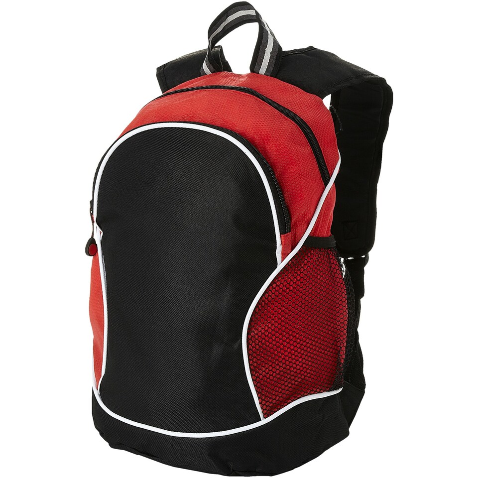 Bullet Boomerang Backpack - Solid Black/Red - 29 x 18 x 42 cm