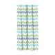 image 1 of Sabichi Wave Print Shower Curtain And Plastic Hooks - Green/Blue/White - 180 x 180cm