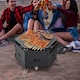 image 4 of Portable Charcoal Grill Stove 360° Rotatable Outdoor Hibachi Grill Smoker