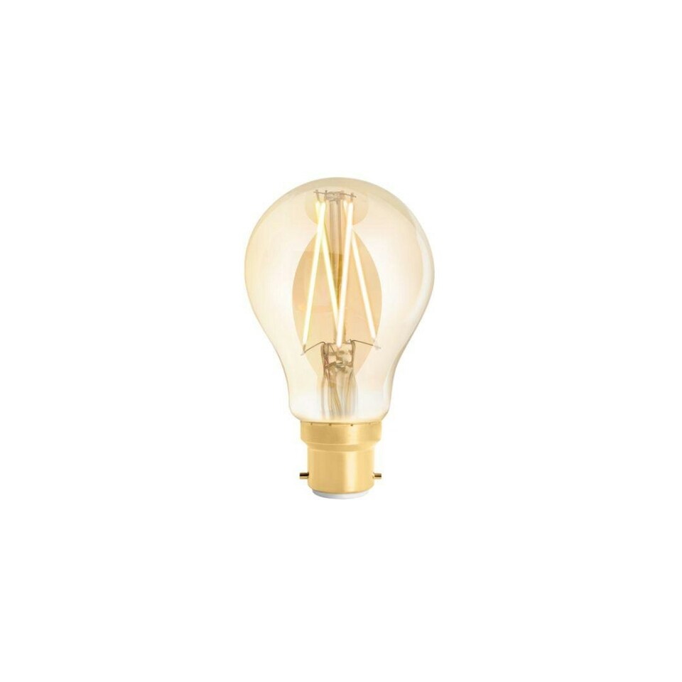 image 1 of WiZ A60 Bayonet LED Filament Dimmable Amber Lightbulb