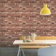 image 2 of Grandeco Brick Effect Vinyl Wallpaper - Red - One Size Red