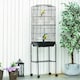 image 6 of PawHut Bird Cage for Budgie Finch Canary Parakeet W/ Stand Sliding Tray Black