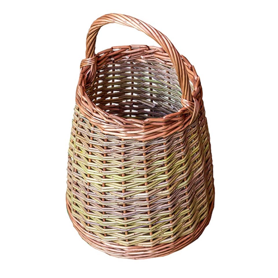 Large Wicker Berry Collecting Basket | Brown | Brown | L
