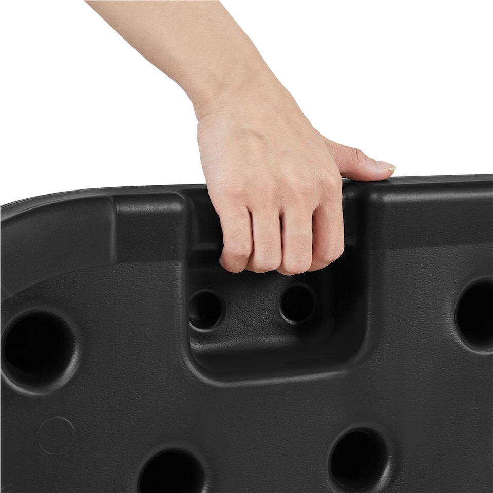 image 1 of Yaheetech 4 Piece Water or Sand Filled Patio Umbrella Base Stand-Black | Black | Black | 1