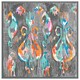 image 3 of Trendy tribal pattern in watercolour style (Picture Frame) Black | XL