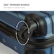 image 3 of VonHaus 3pc Navy Luggage Set, 360° Silent Spinner Wheels
