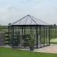 image 3 of Greenhouse Garda Garden Conservatory Bronze - Polycarbonate/Acrylic - L595 x W517 x H332 cm - Grey