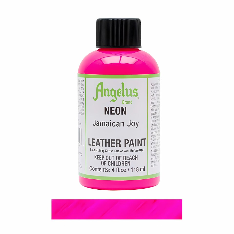 image 1 of Angelus Neon Leather Paint for Sneaker Customs and Shoes 4oz