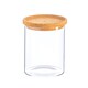image 1 of Argon Tableware Glass Storage Jar - Cork Lid - 750ml - Modern Round Scandi Organisation Container Glass Jar