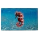 image 1 of Mediterranean Seahorse Designer Bath Towel | Multi