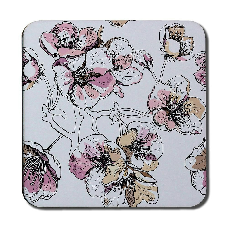 image 1 of Flower Illustration (Coaster)