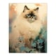 image 3 of Ragdoll Cat Pastel Colour Animal Portrait Black Framed Wall Art Print A4
