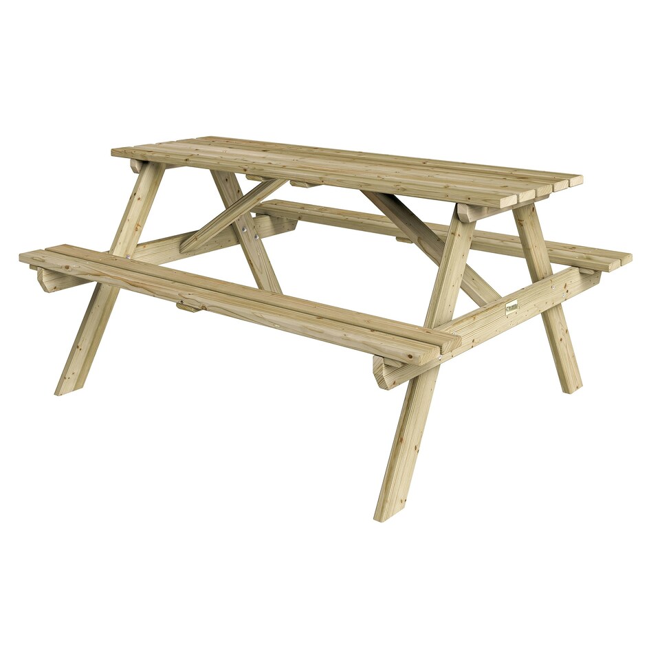 image 1 of Rowlinson Traditional Timber Picnic Table 1.5m Brown