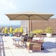 image 2 of Outsunny 3x2m Patio Parasol Canopy Tilt Crank Sun Shade Garden Khaki
