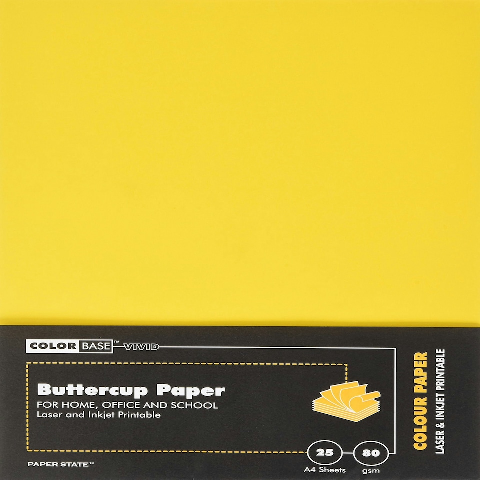 BUTTERCUP PAPER 80gsm PK OF 25 - Color Base - WP1658