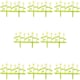 image 1 of 4 8 12 Flexible Garden Lawn Grass Edging Picket Border Panel Plastic Wall Fence | Multi | 8 Sunflower Border