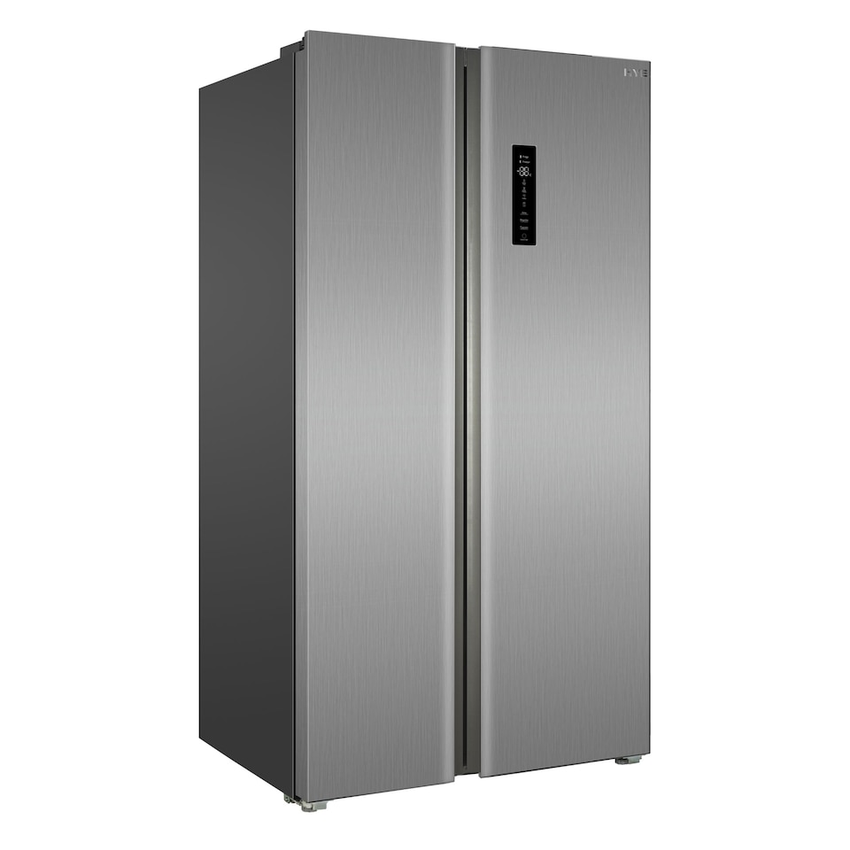 image 1 of HYE 505 Litre Frost Free American Fridge Freezer, 92cm, Inox - RF01AM505DS07