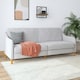 image 1 of Jasper coil 3-seater Sofa Bed in light grey fabric | Grey | LIGHT GREY | Three Seater