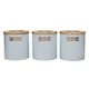 image 1 of KitchenCraft Airtight Tea Coffee Sugar Canister Set Blue