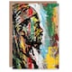 image 1 of Rastafari Man Jamaica Portrait Modern Colourful Him Her Birthday Card