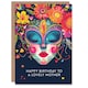image 1 of Floral Headdress Love Hearts Flowers Mother Birthday Card