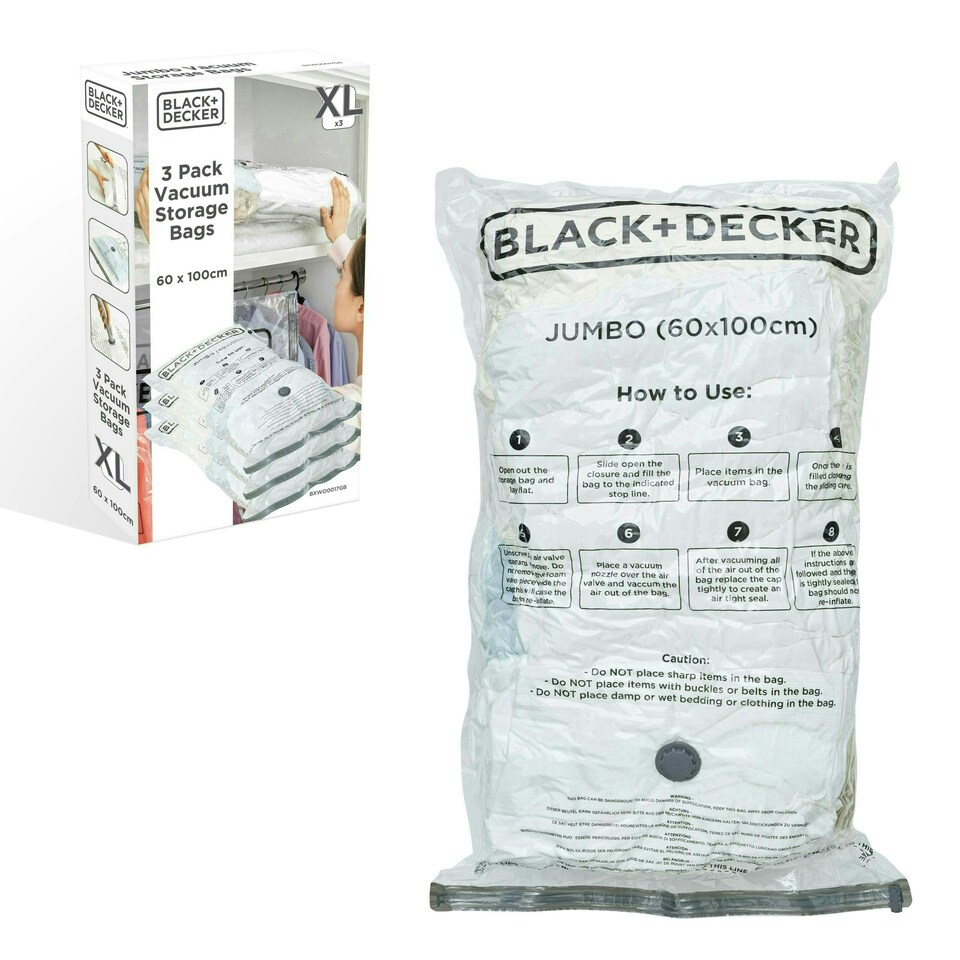 image 1 of BLACK+DECKER Vacuum Storage Bags Jumbo