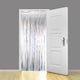 image 1 of Holographic Silver Foil Door Curtain Backdrop 92cm x 244cm