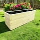 image 1 of Suffolk Planter - Wood - L210 x W40 x H45 cm | Brown