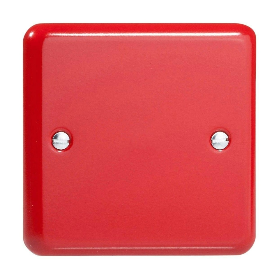Varilight Single Blank Plate Pillar Box Red XYSB.PR | Multi