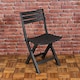 image 2 of Collapsible Folding Garden Chair Set - Camping Patio Lounge Seat | Grey | 2