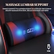 image 3 of Rattantree Ergonomic Gaming Chair Massage Lumbar Footrest Leather Swivel 150 Kg Capacity