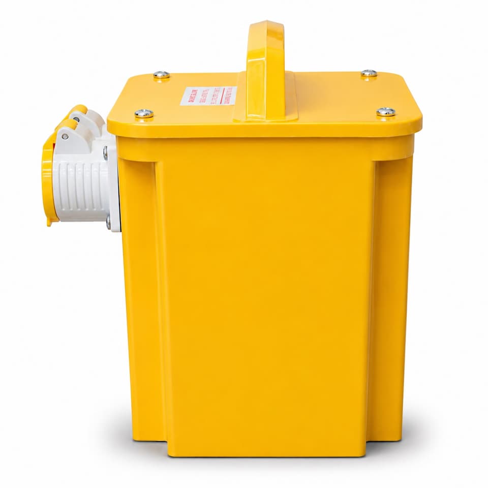 image 1 of 3.3KVA Site Transformer 110V Twin Outlet 16 AMP KVA 3.3 | Yellow