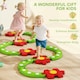 image 6 of AIYAPLAY Kids Stepping Stones Balance Beam, Outdoor Indoor Sensory Toy Green | Green | One Size