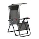 image 5 of Luxury Zero Gravity Lounge Chair With Thick Cushion and Canopy - Single Chair