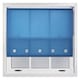 image 3 of FURNISHED Roller Blinds Daylight Round Eyelet Light Filtering Easy Fit Trimmable Window Blind | Blue | Teal | (W) 130cm x (L) 165cm