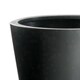 image 2 of Primrose Black Polystone Patio Garden Outdoor Round Planter 70cm