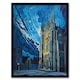image 1 of York Minster Cathedral Night Concept Art Black Framed Wall Art Print A4
