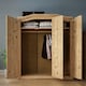 image 3 of Vida Designs Corona 3 Door Wardrobe With Shelf & Clothes Rail, Solid Pine Wood