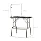 image 4 of PawHut Pet Foldable Grooming Table w/ Adjustable Arm Non-Slip Tabletop Leash