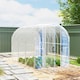 image 2 of Outsunny 3 x 2 x 2m Polytunnel Greenhouse with Door, Galvanised Steel Frame